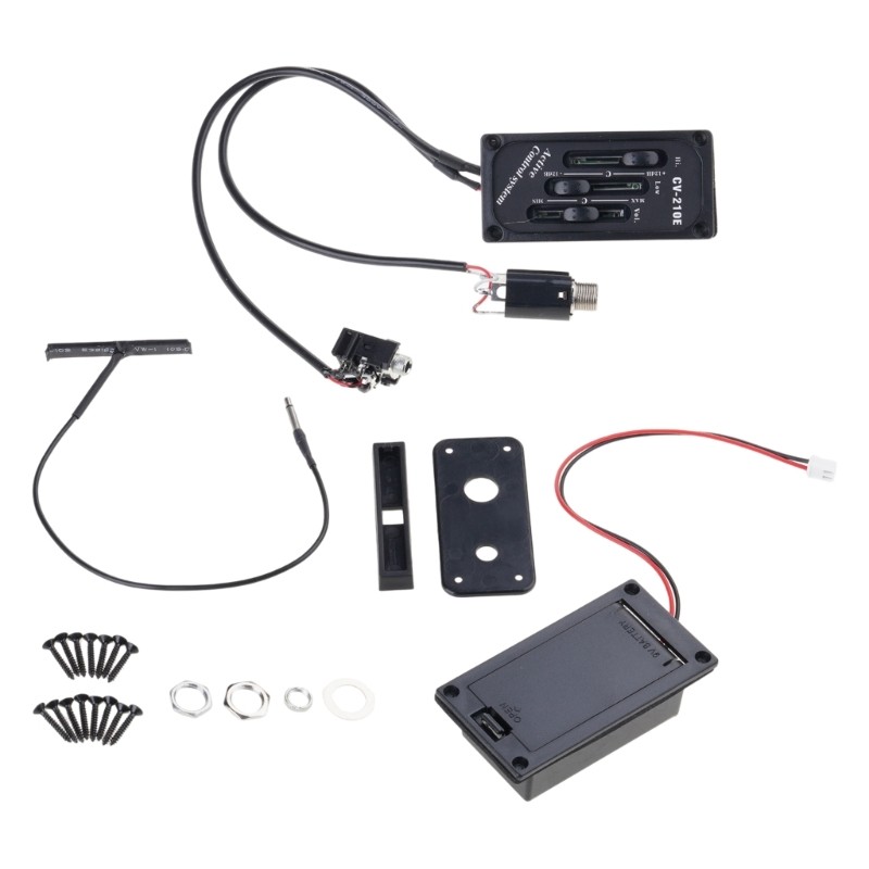 Active Tone Control Electric Violin Piezo Preamp Pickup Noise Low Operations
