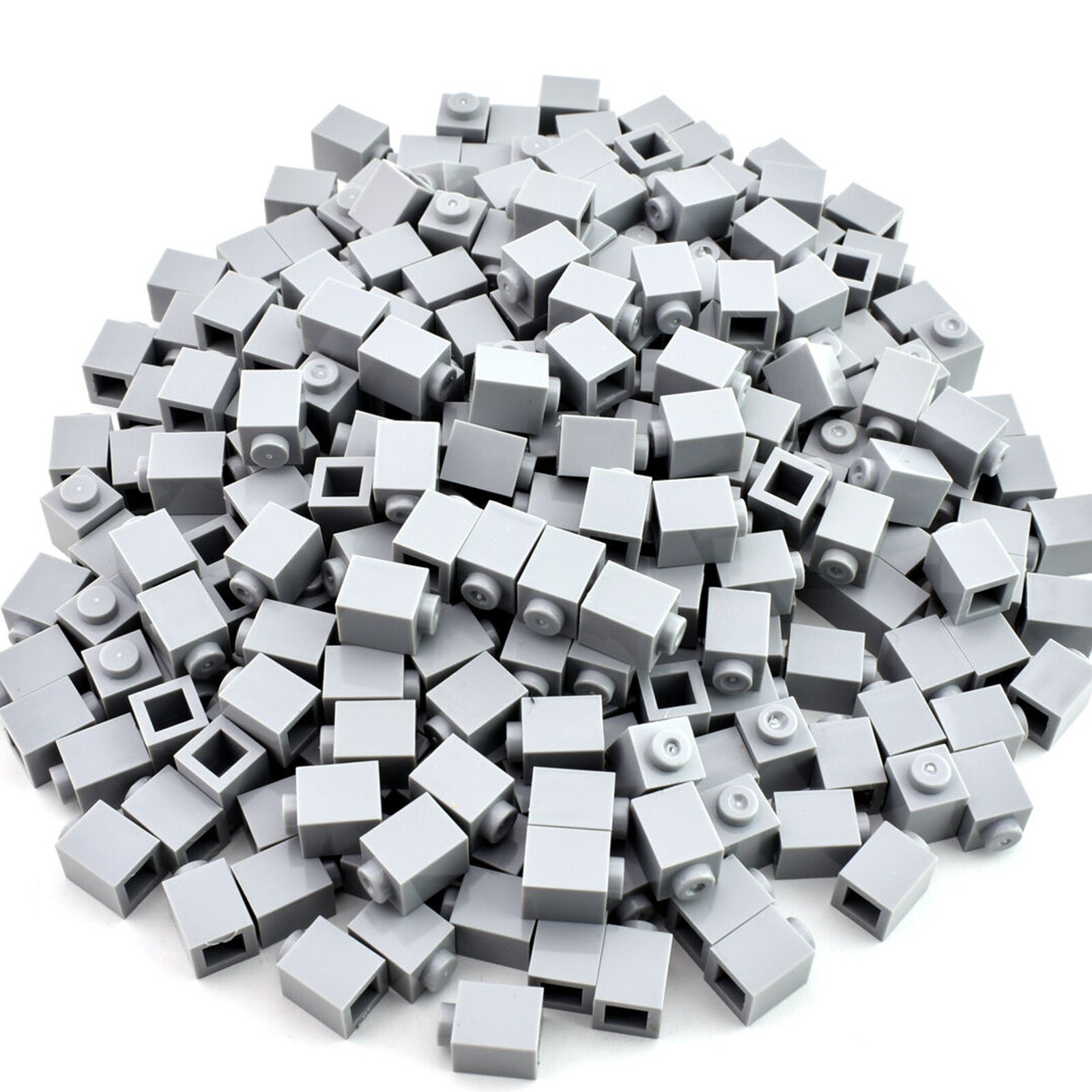 TCM BRICKS Light Bluish Gray 1x1 Brick X100 Compatible Parts & Pieces