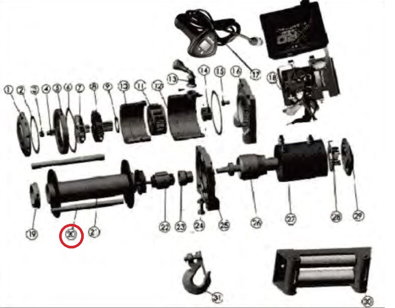 Smittybilt 97210-20 Tie Rod For XRC10 Winch