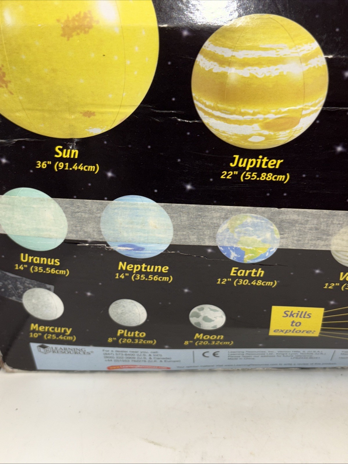 Learning Resources Inflatable Solar System - Blow Up Planets for Home or School