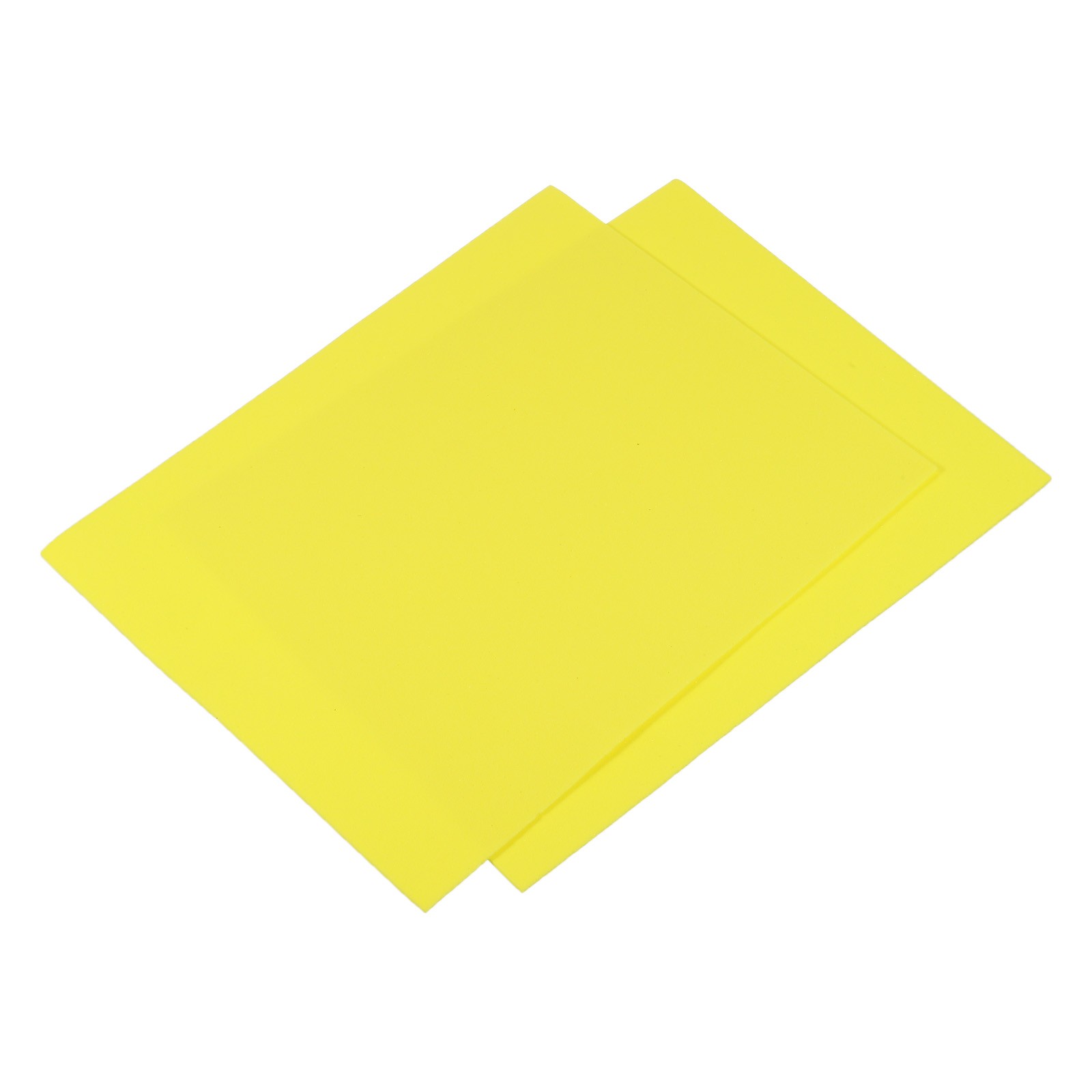 EVA Foam Sheets Yellow 10.8x8.4 Inch 1.5mm Thickness for Crafts DIY Pack of 2