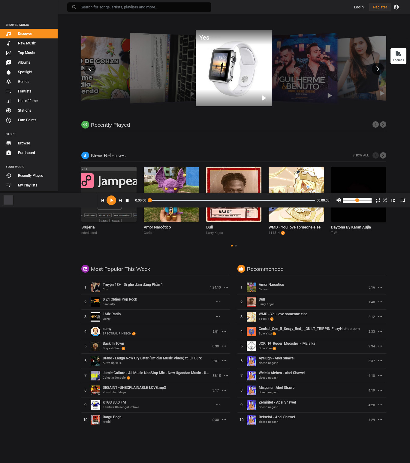 Soundra - Music Sharing & Streaming PHP Platform | SaaS Ready | Full Source Code