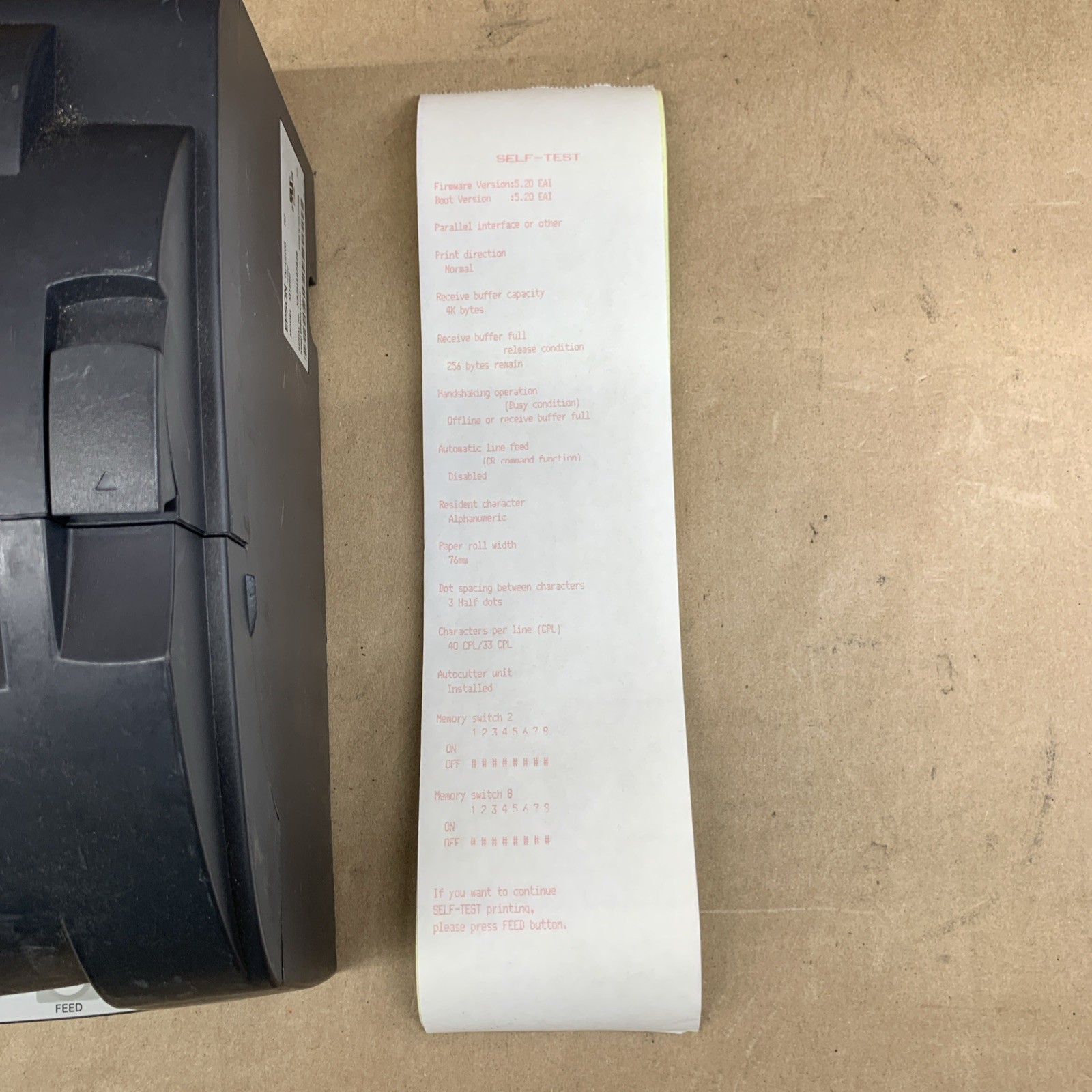 Epson TM-U220B Dot Matrix POS Receipt Printer Ethernet USB M188B TESTED WORKING