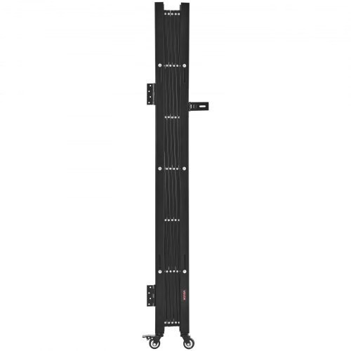 Single Folding Security Gate, Lockable Scissor Gate with 360?° Swivel Caster