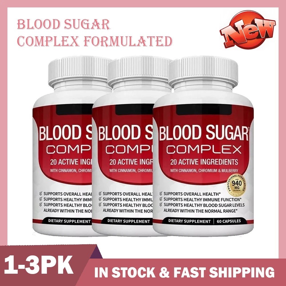 1~3x BLOOD SUGAR BLEND SUPPORT Alpha Lipoic Acid&Cinnamon 20Herbs Complex-60CAPS