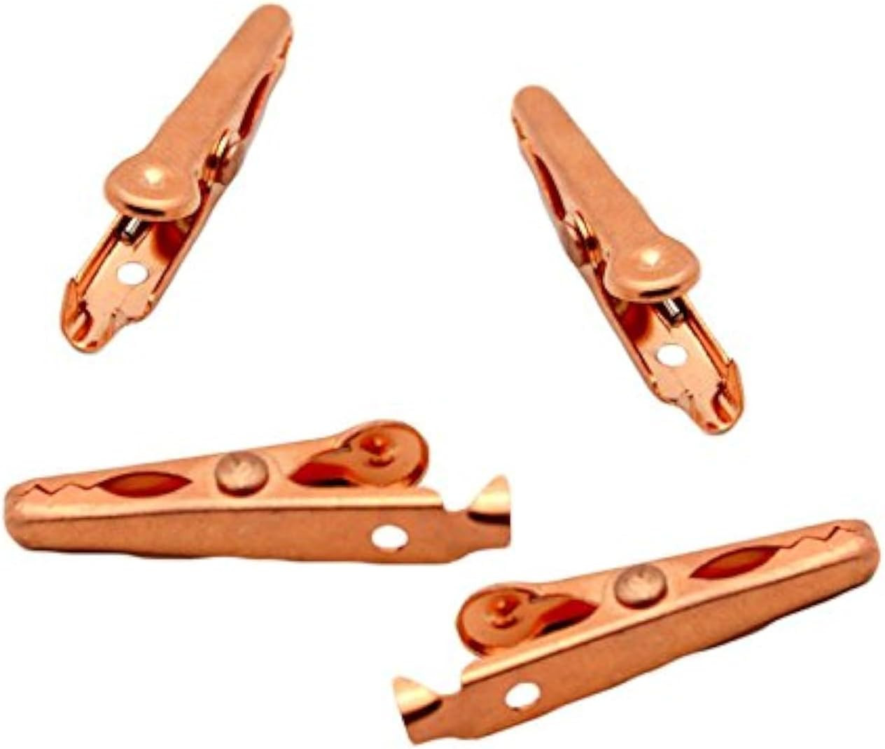 Solid Copper Alligator Clips (4 Pack) Crocodile Jaw Soldering Heat Sink Universa