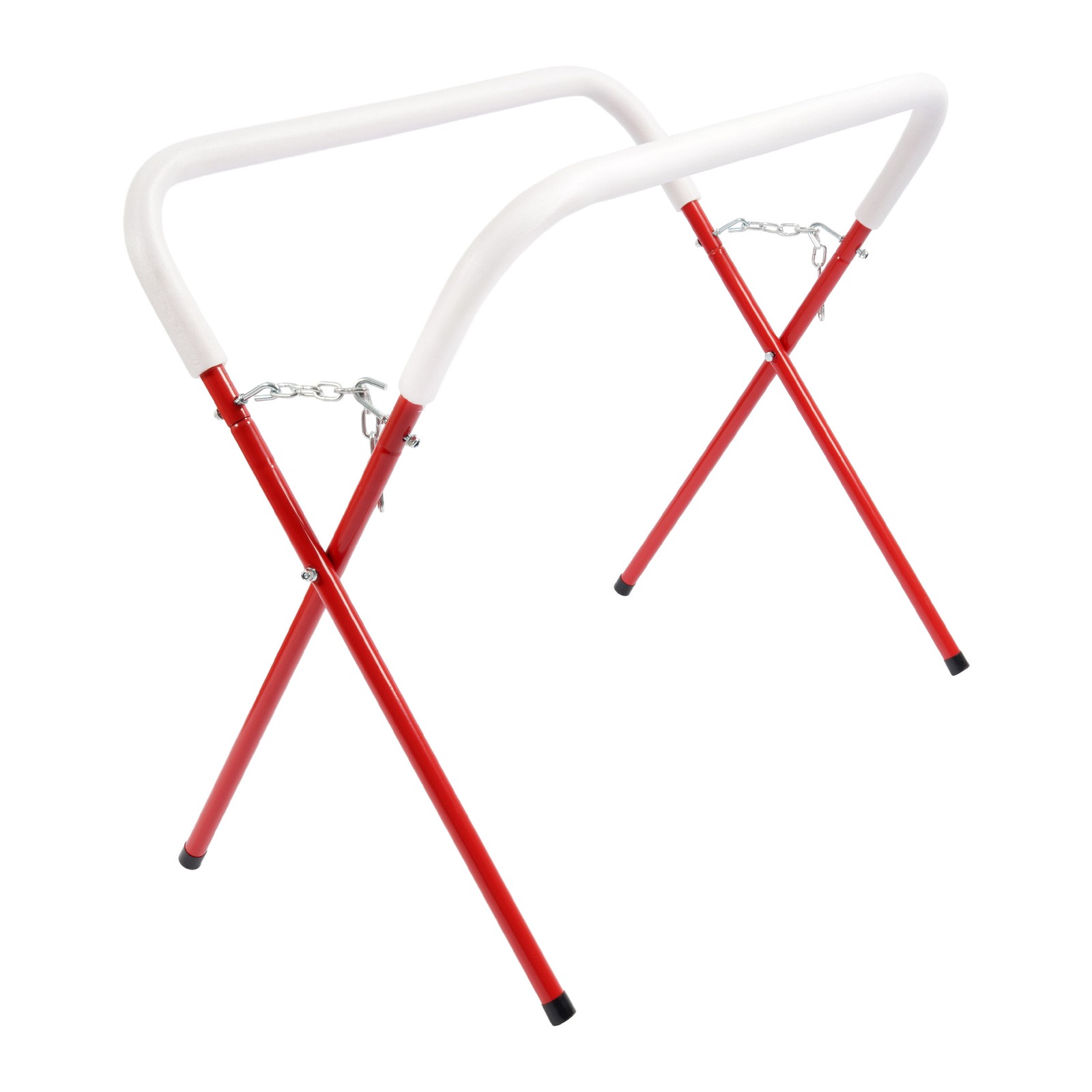 Red 500LBS Portable Folding Work Stand Auto Body Tool Painting Rack Steel Rubber