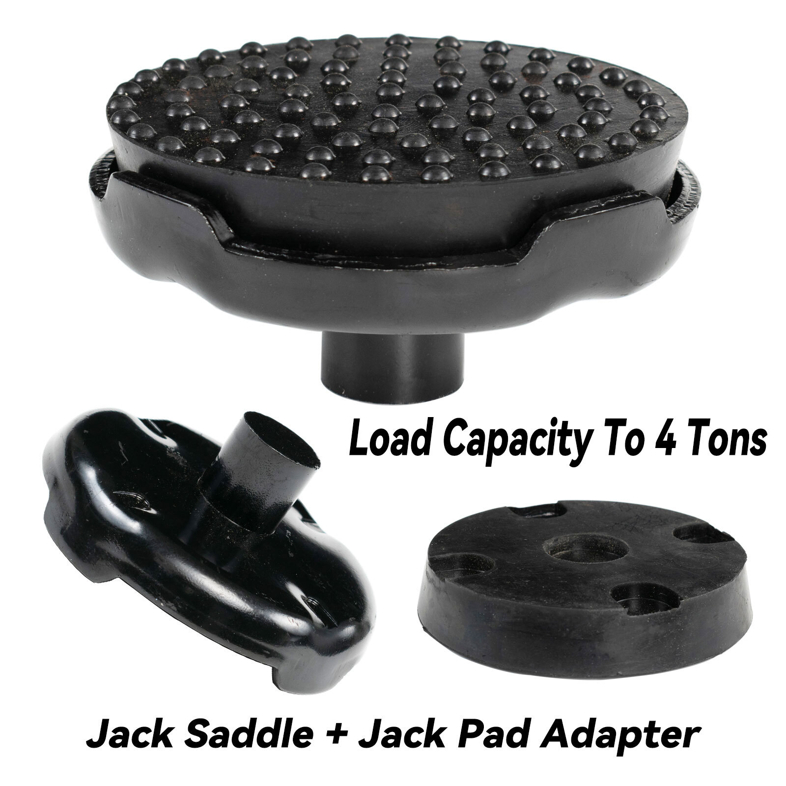 Universal,Floor Jack Lift Point Saddle with Rubber Pad Adapter Pinch Weld 4 Tons