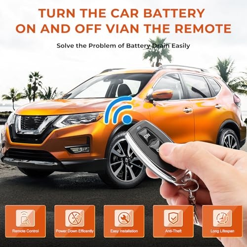 12V/24V 240A Smart Voltage Kill Switch, Remote Battery Disconnect Automatic