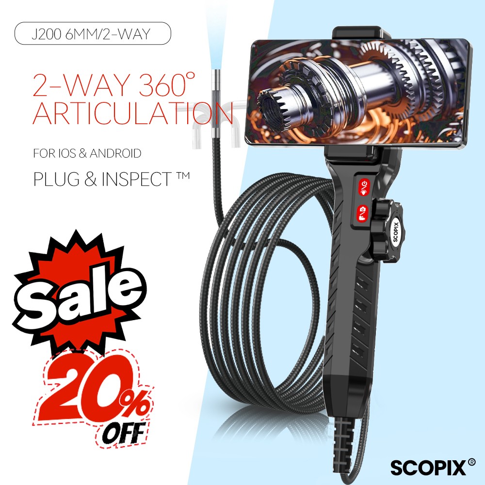 360° 6LED USB Snake Endoscope Borescope HD Inspection Camera For Android ios