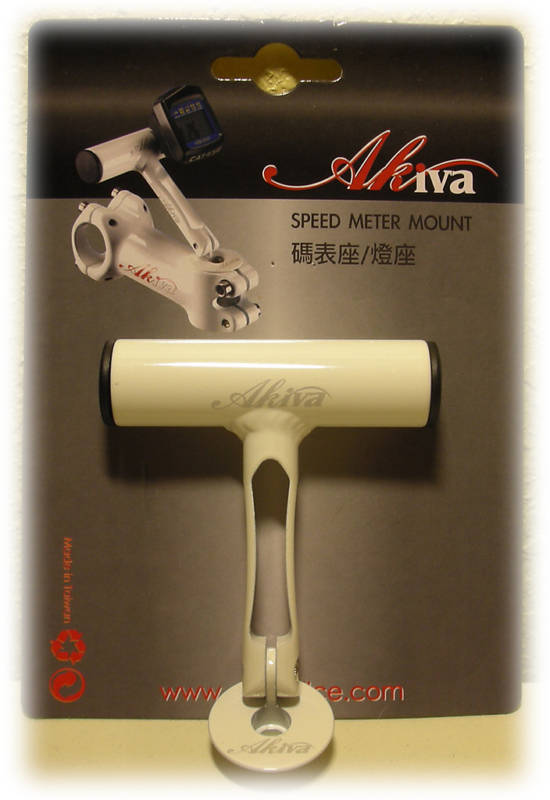 BICYCLE BIKE SPACE GRIP COMPUTER LIGHT ADAPTER WHITE TW
