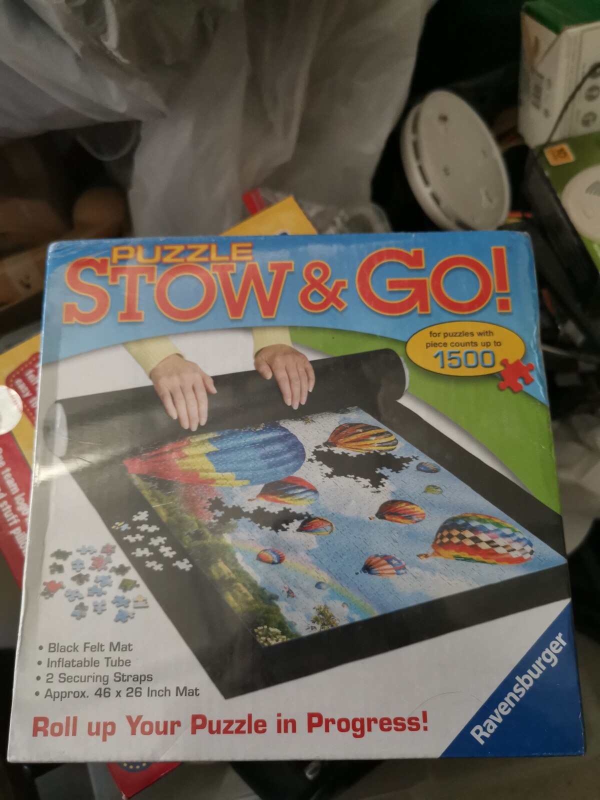 Ravensburger Puzzle Stow and Go Storage System roll up mat 46 x 26 New In Box