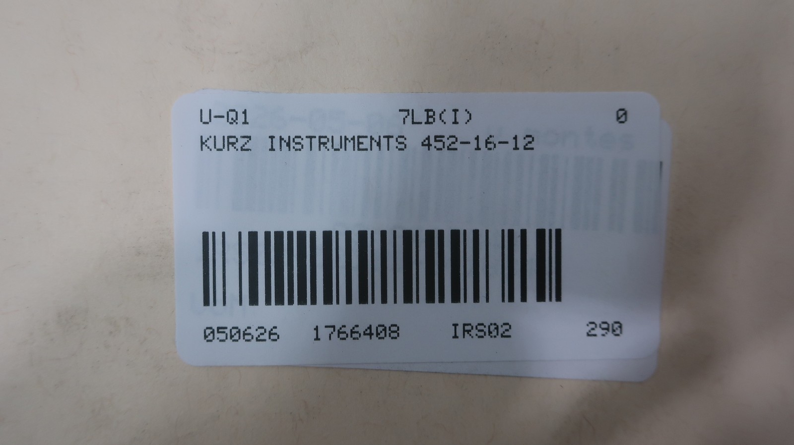 Kurz Instruments 452-16-12 Mass Flow Sensor