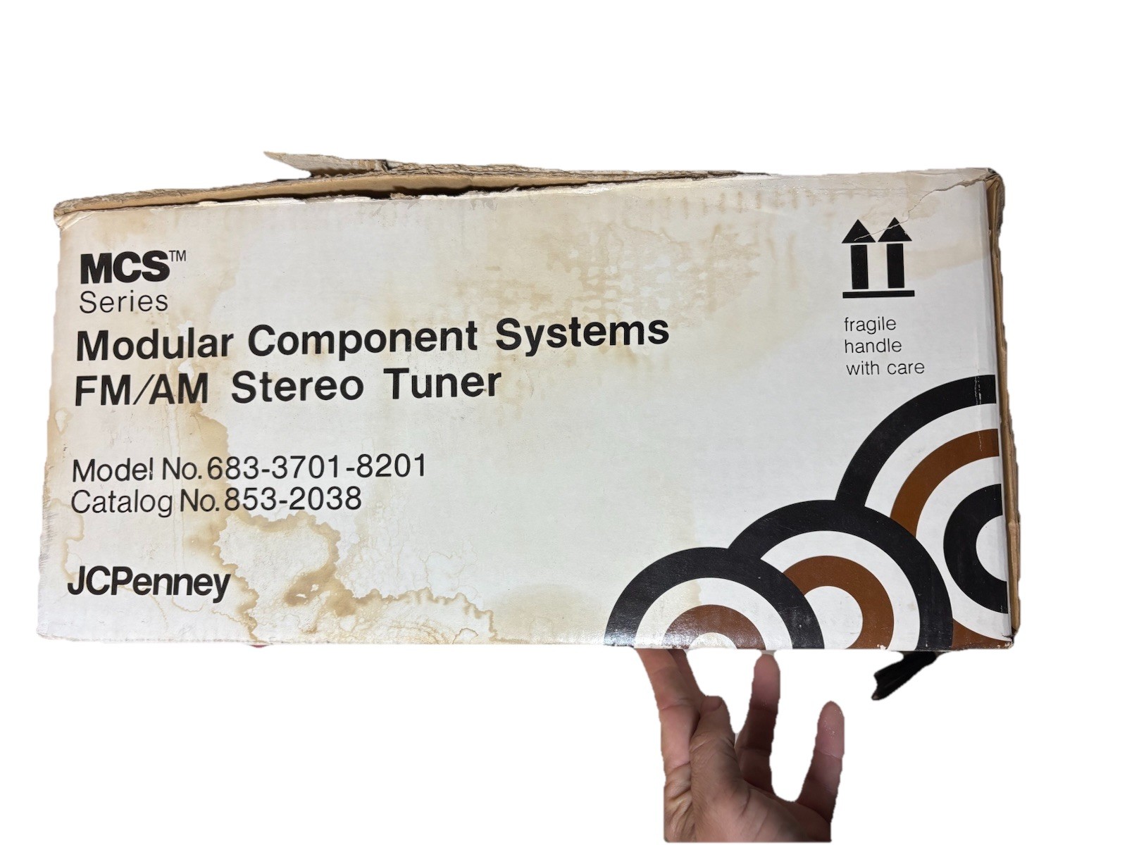 Modular Component Systems Vintage MCS 3701 AM FM Silver Faced Stereo Tuner Japan