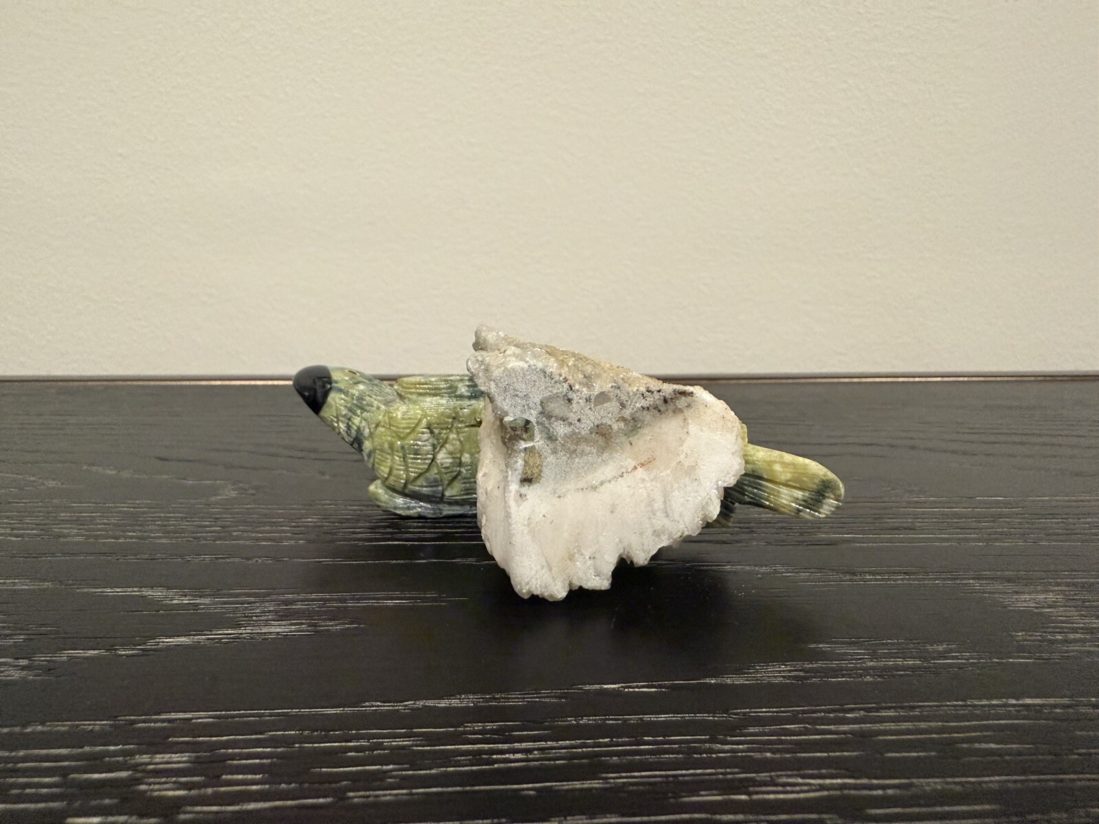 Hand Carved Gemstone Bird
