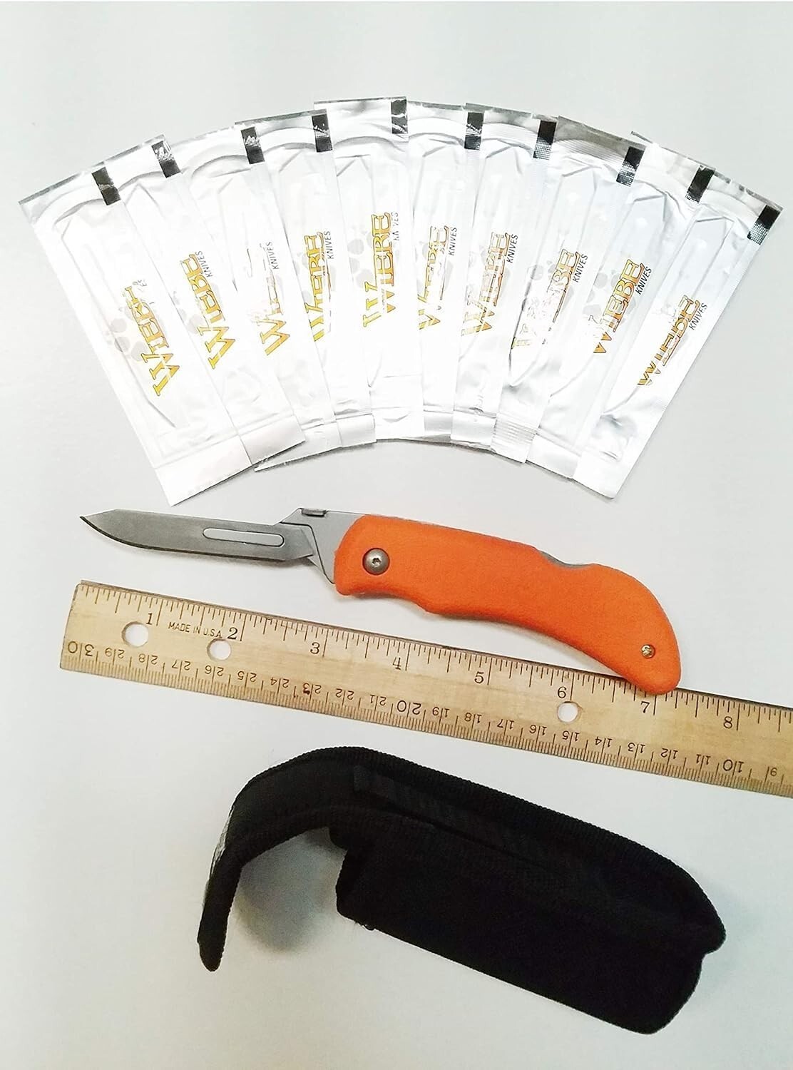 Hunter's Choice Replaceable Blade Folding Knife - 10 Wiebe Wicked Sharp Blades