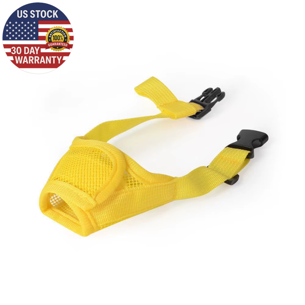 Anti Barking Dog Muzzle for Dogs Adjustable Mesh Breathable Pet Mouth Cover Muzz