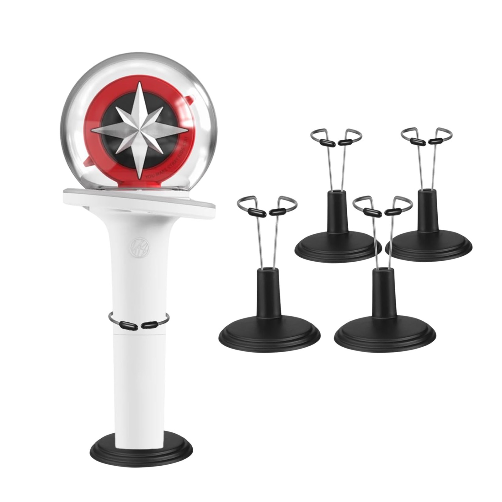 spansee Lightstick Stand Kpop, Holder for Official Lightstick, S, Black