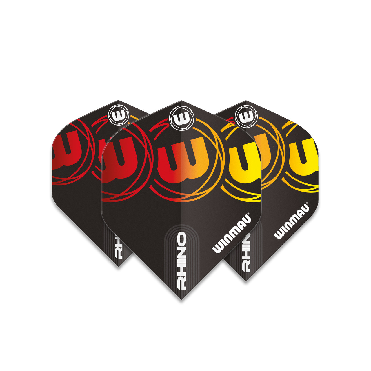 Winmau Rhino Standard Flight - Red & Yellow