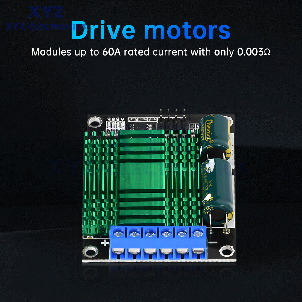 9V-30V 60A Dual PWM DC Motor Driver Module High Power H-Bridge Speed Controller
