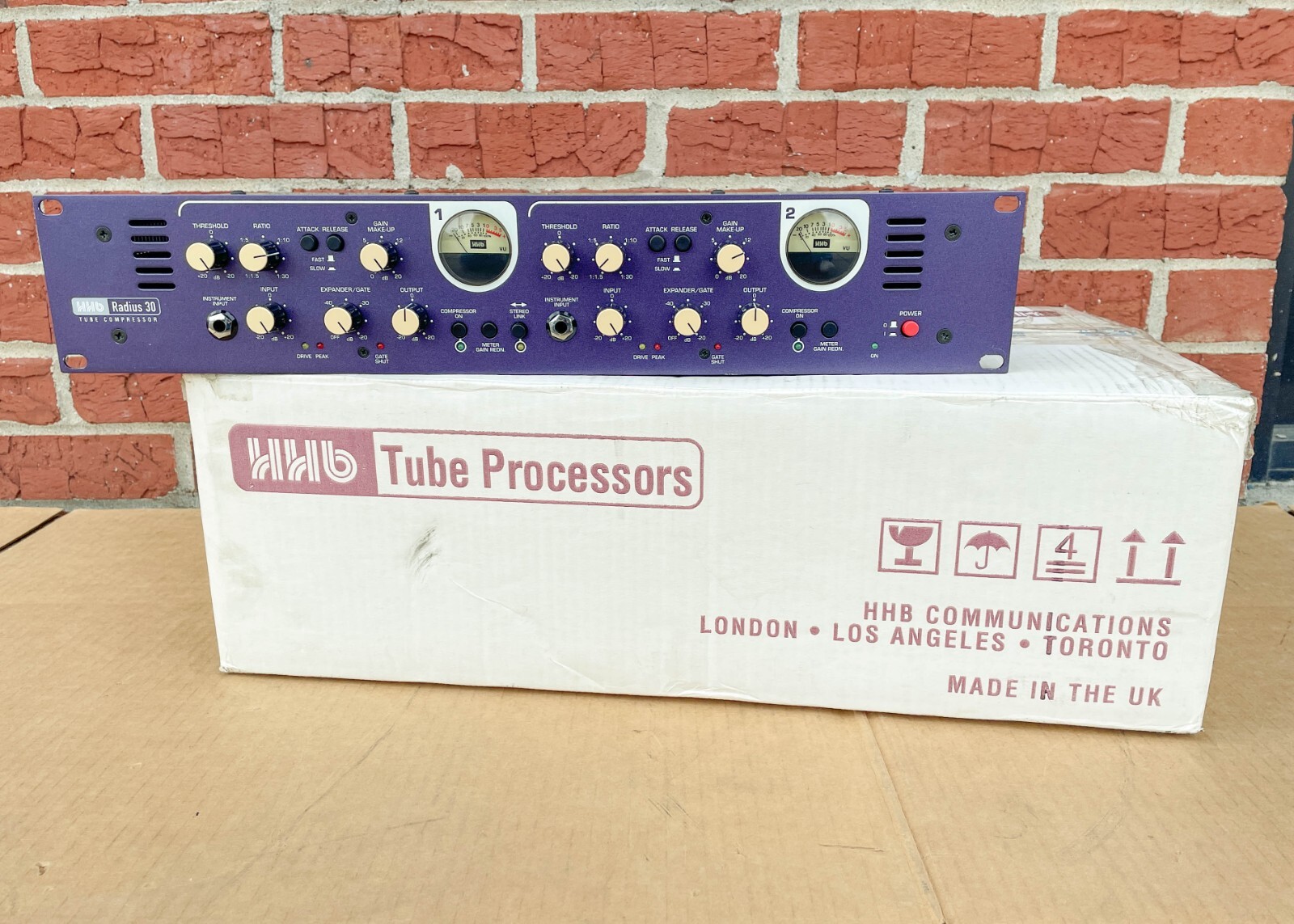 HHB Radius 30 Stereo Tube Processor Compressor + Original Box