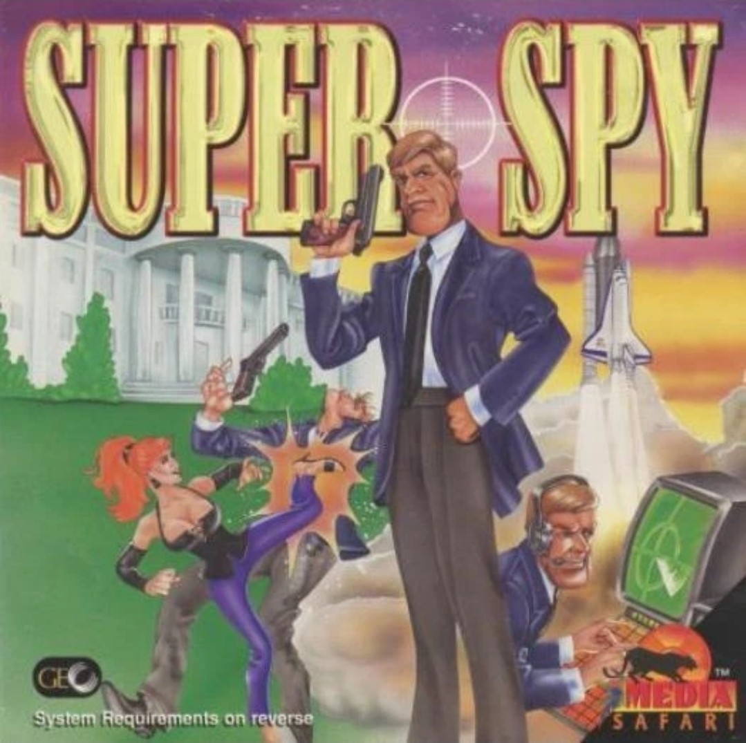 Super Spy PC CD stop terrorists point click game! RARE 1996 GameCo........R2S3B5