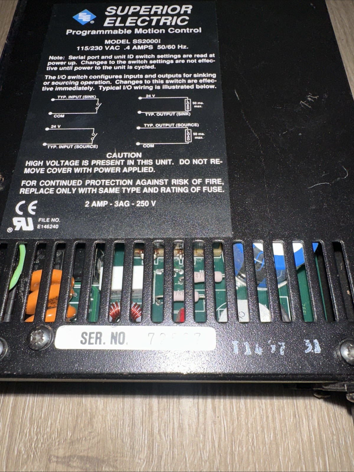Superior Electric Slo-Syn 2000 Programmable Motion Control SS20001