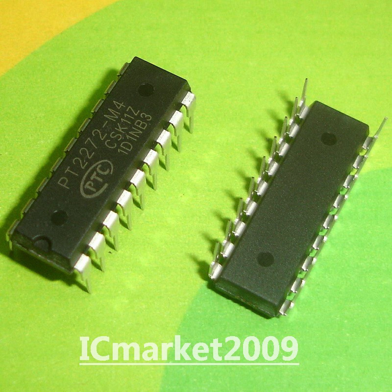 10 PCS PT2272-M4 DIP-18 PT2272 2272-M4 Remote Control Encoder IC Chip
