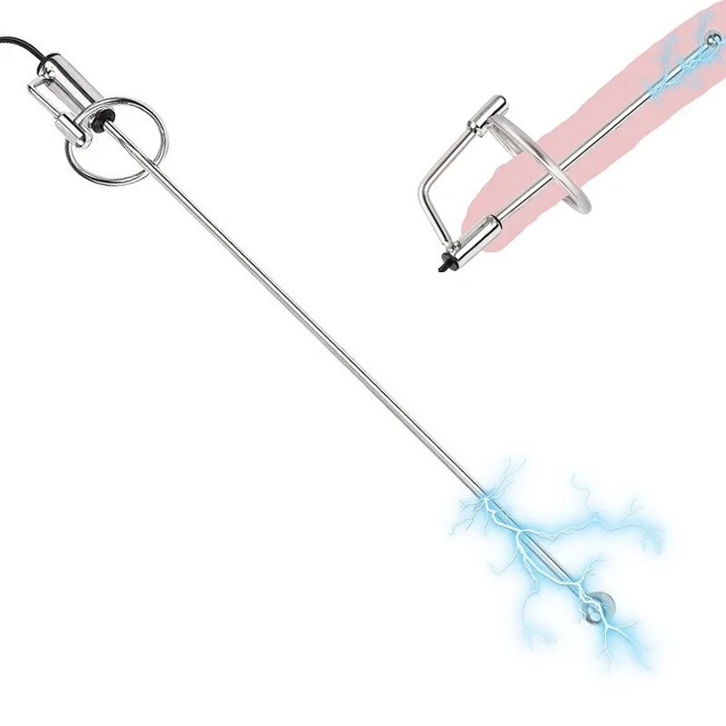 E-Stim Urethral Plug Sound Dilator Electro Penis Plug Stretcher CBT Enhancer Toy