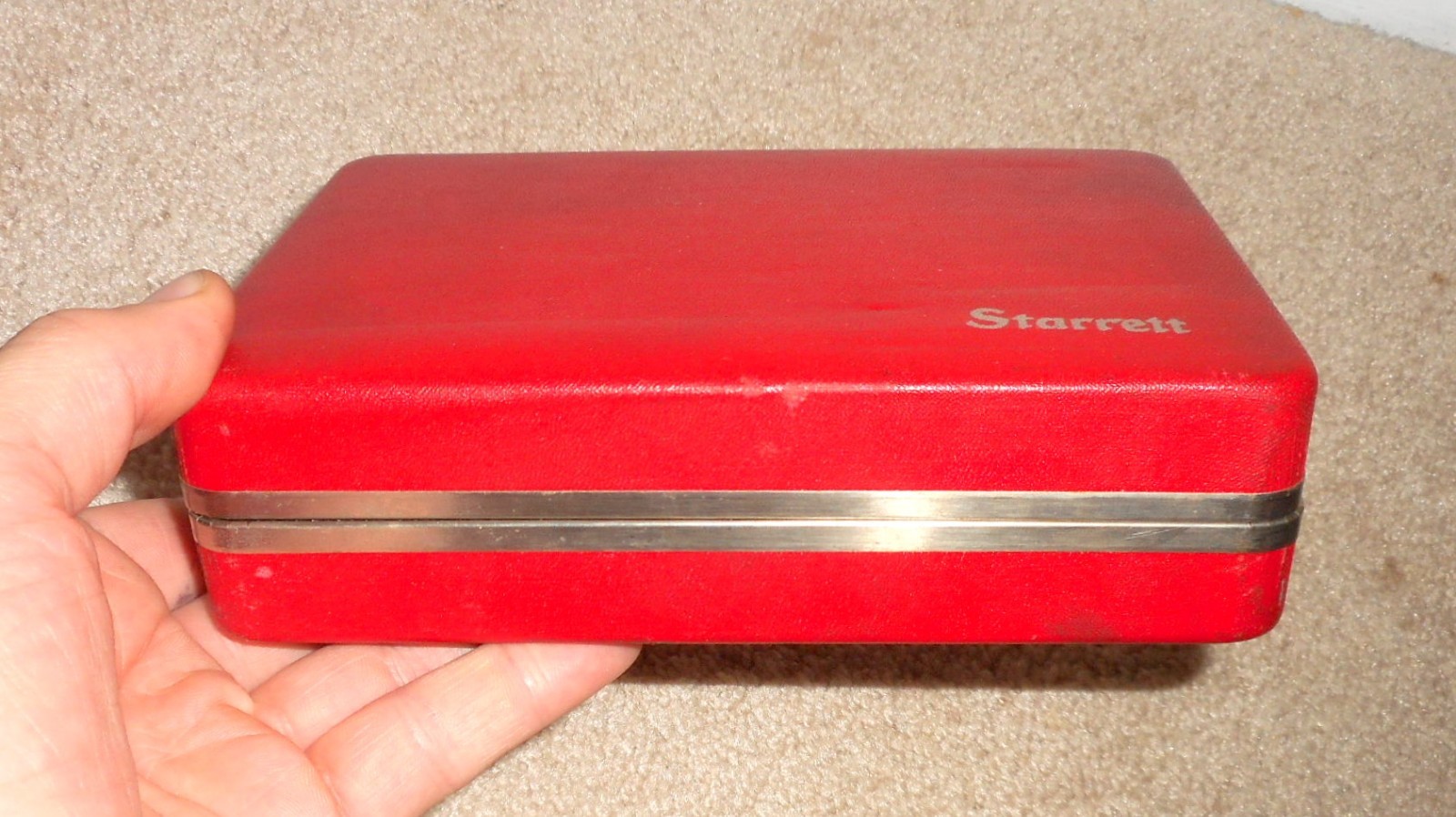 VINTAGE STARRETT NO. 196 UNIVERSAL DIAL TEST INDICATOR SET w/ BOX