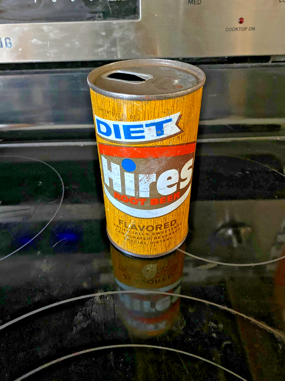HIRES ROOT BEER 12 oz. PULL TAB SODA CAN - PREZIP