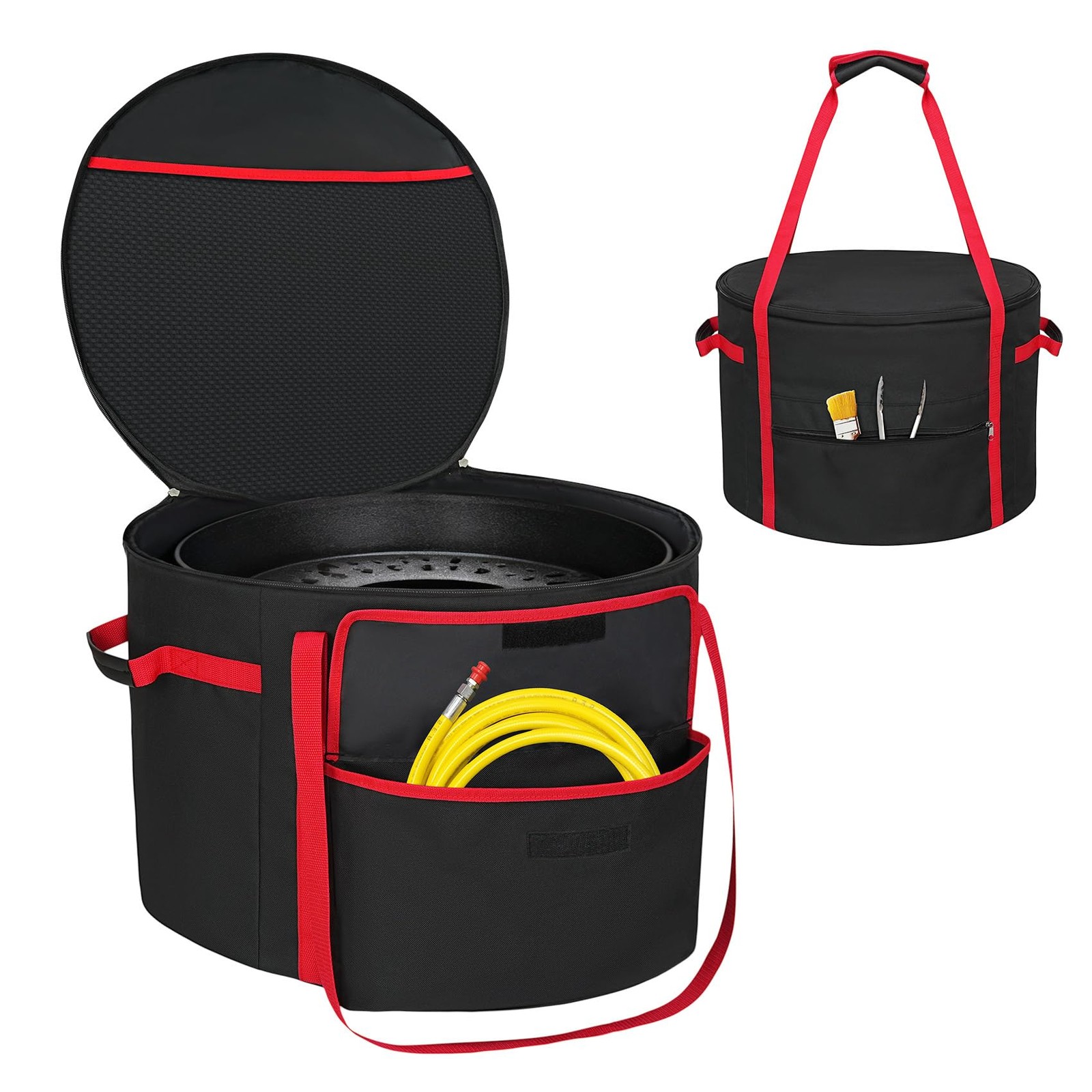 NettyPro Fire Pit Carry Bag Compatible with 24 Inch Outland 24 inch, Black