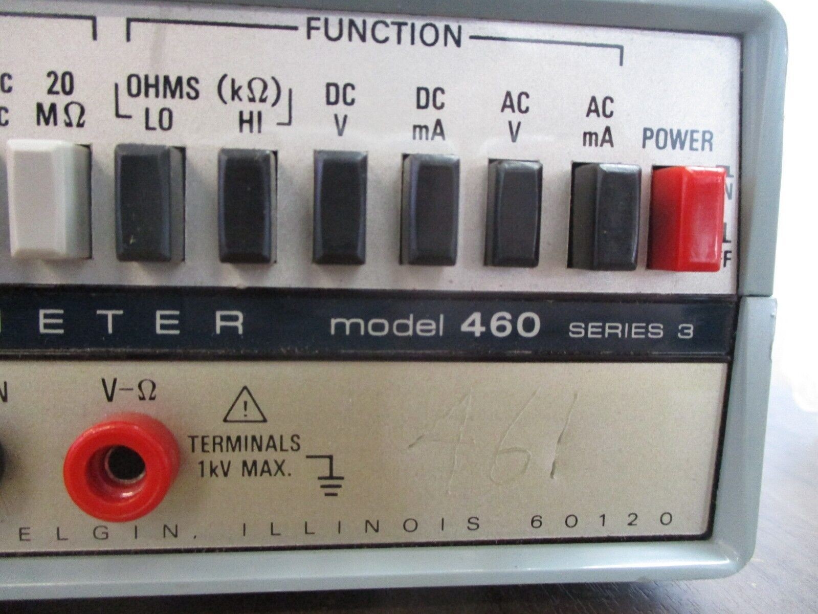 Simpson Series 5 Digital Multimeter 460D *Cracked* New Surplus
