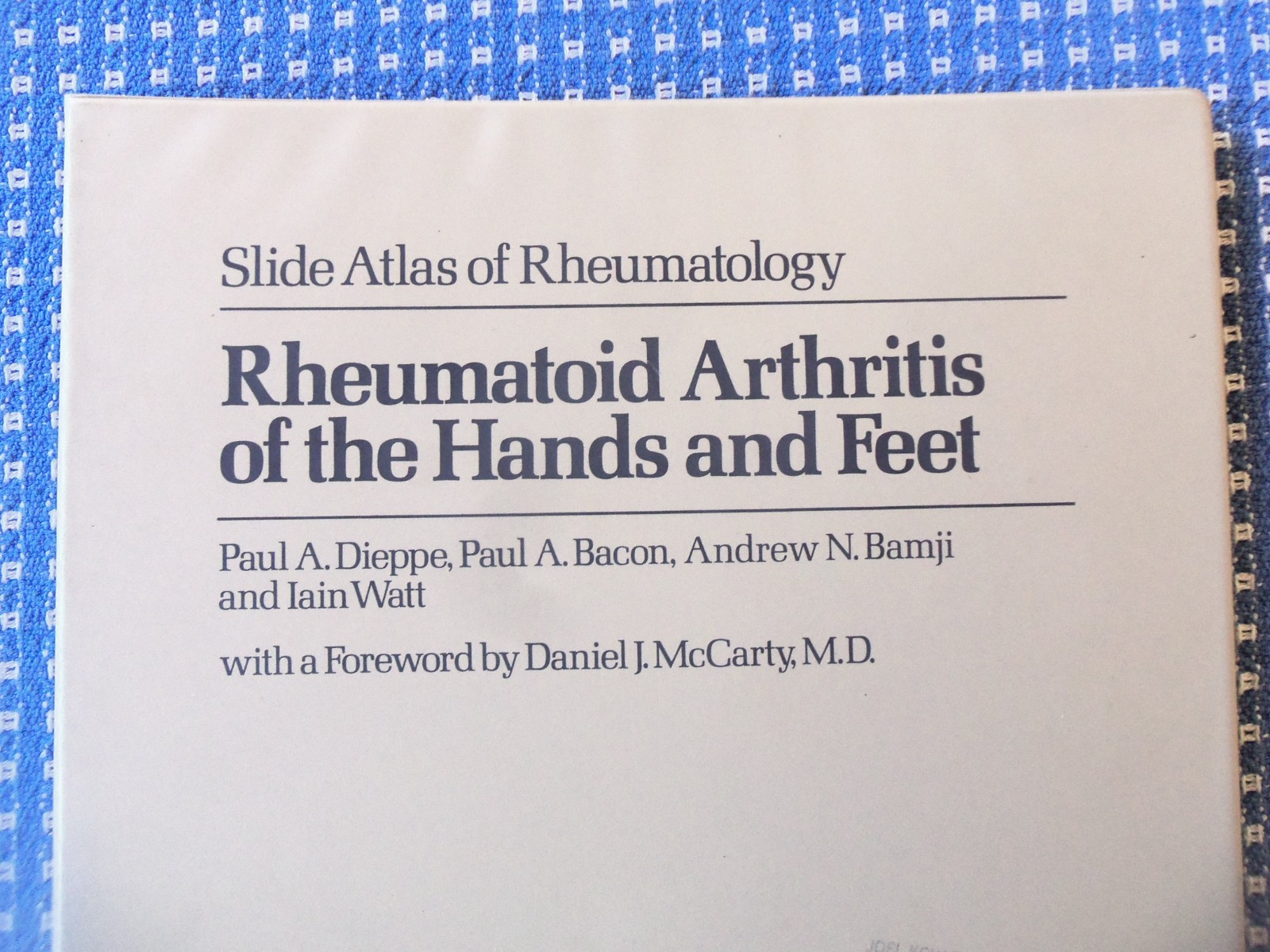 A Slide Atlas of Rheumatology MERCK SHARP DOHME -60 CLINICAL SLIDES- RARE