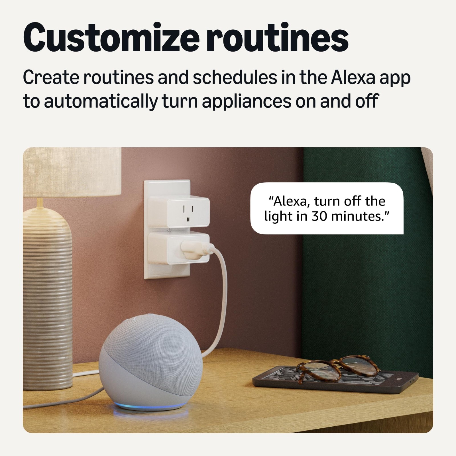 Smart Wi-Fi Plug 4-Pack, Voice Control with Alexa, Remote App Scheduling, Compac