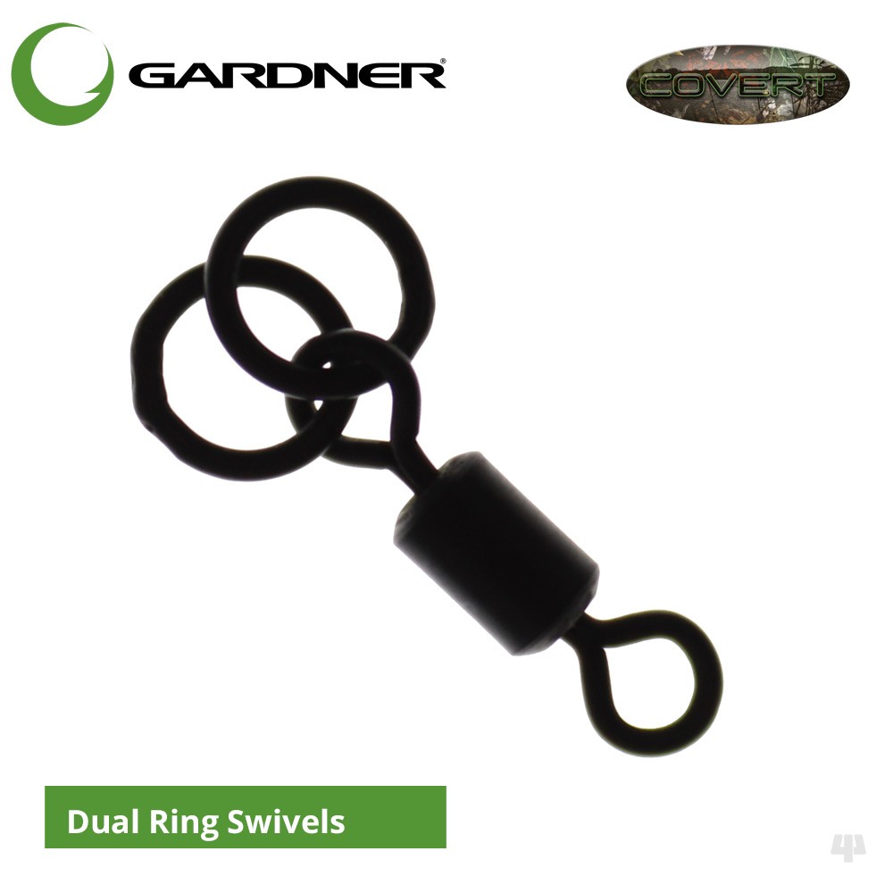 Gardner Tackle Covert Dual Ring Swivels - Carp Barbel Bream Tench Coarse Fishing