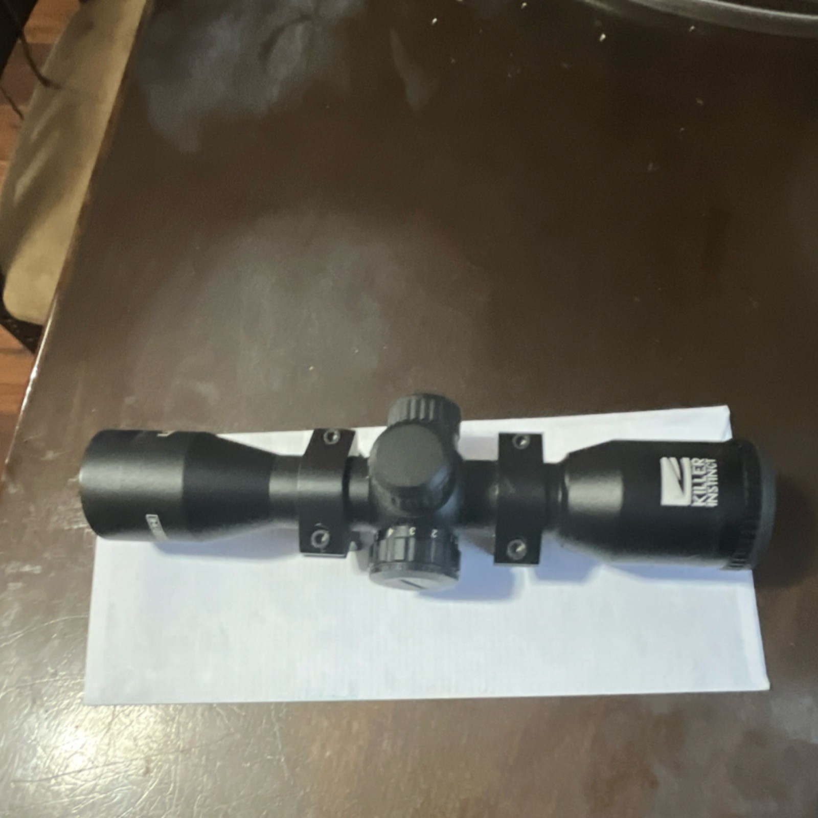 Killer Instinct Lumix 4x32 IR-E Crossbow Scope Black Illuminated Reticle Optics
