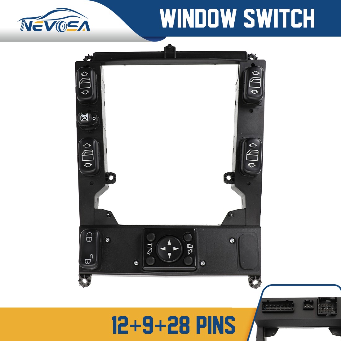 1638207110 For Mercedes-Benz W163 ML350 ML500 Master Power Mirror Window Switch