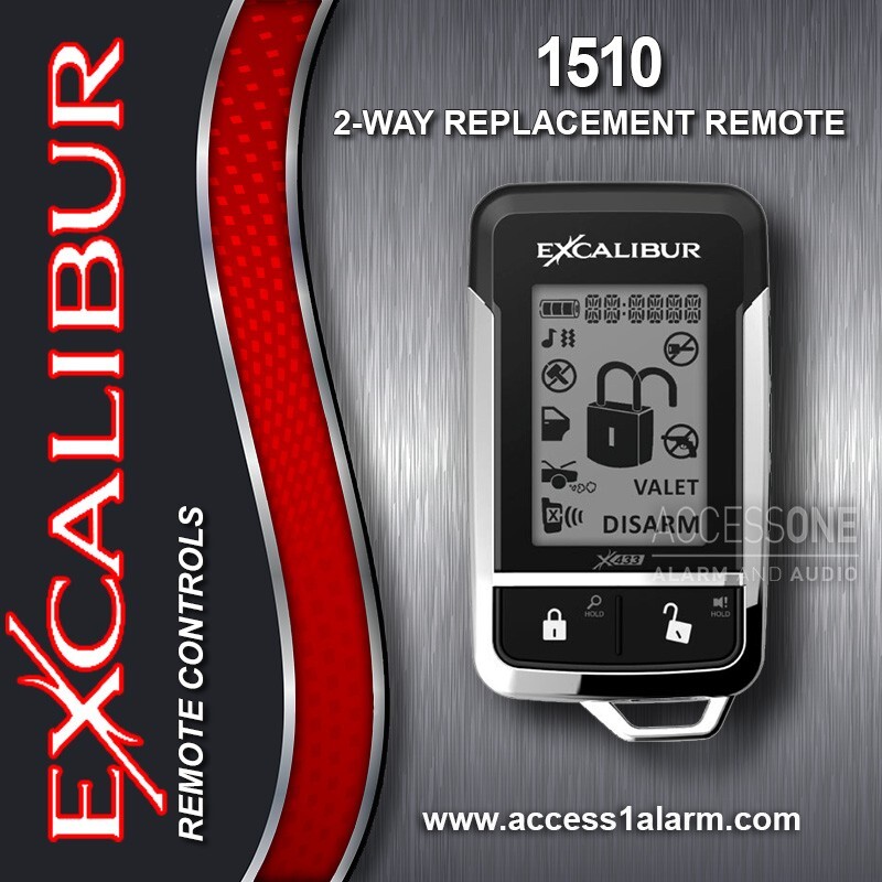 NEW Excalibur Omega 1510 5-Button 2-Way LCD Replacement Remote Control ELVNTRNC