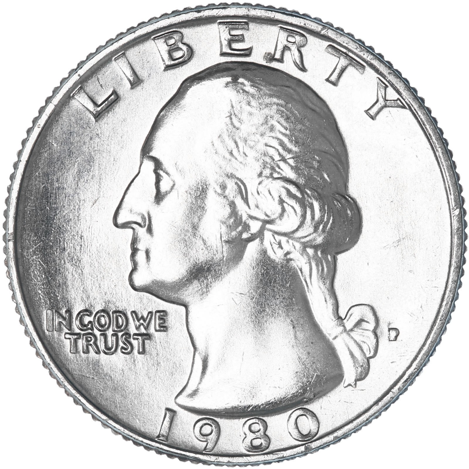 1980 P Washington Quarter BU US Coin