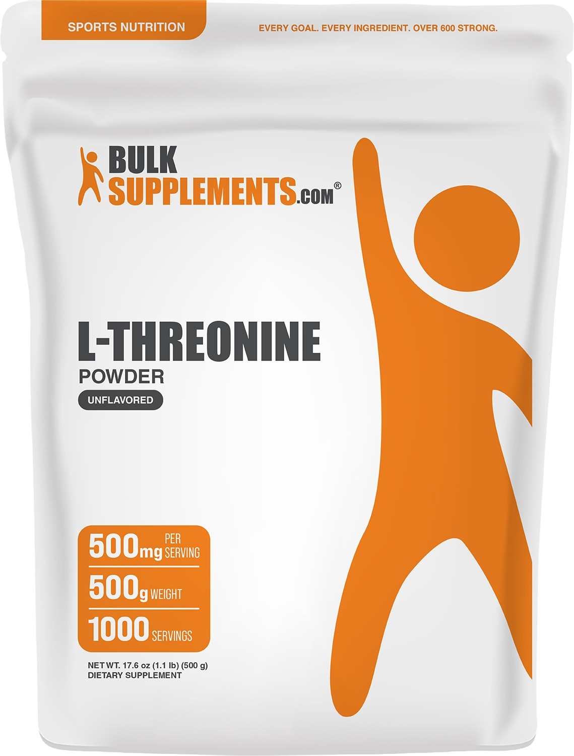 BulkSupplements L-Threonine Powder - 500mg per Serving