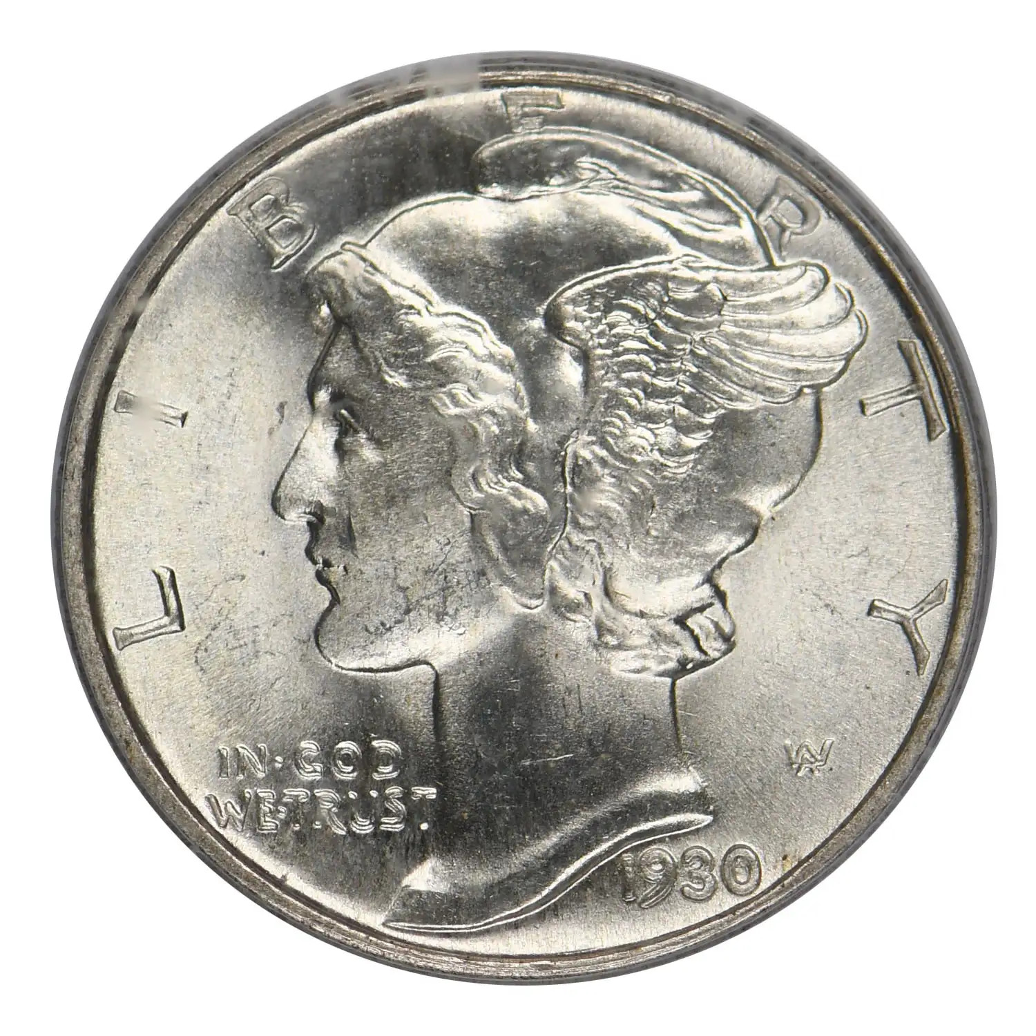 1930 Mercury Dime PCGS MS-65 FB CAC