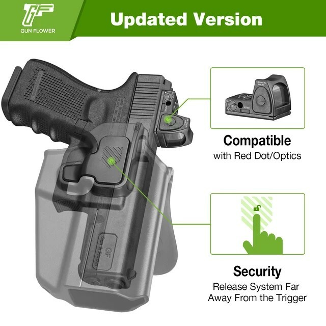 LH Universal OWB index release Holster - Fits 50+ Models - Left Hand