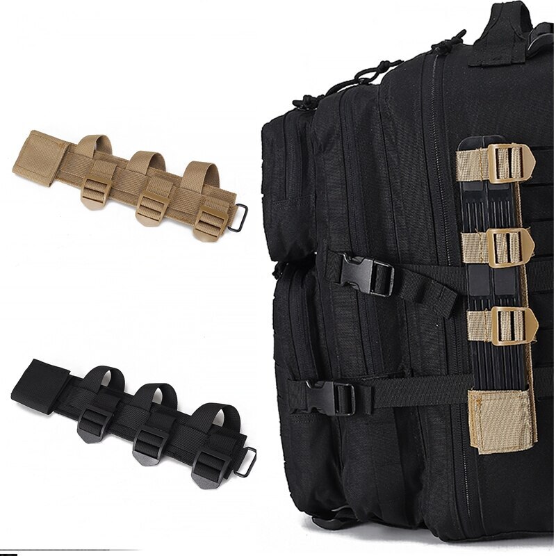 Tactical Molle Sheath Straight Knife Tools Holder Set Fixed Strap Accessories