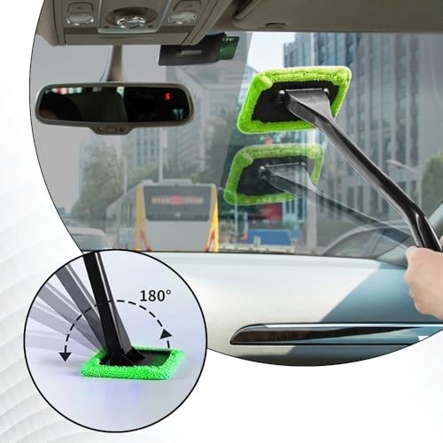 Windshield Cleaner Tool, Windshield Cleaning Tool, Car Window Cleaner with 4