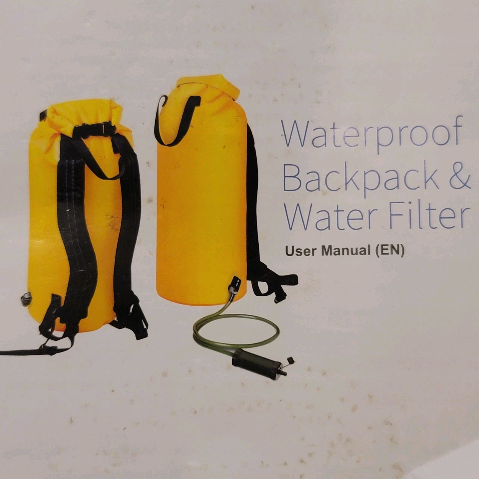 Waterproof Dry Backpack With Water Filter And Shower Attachments