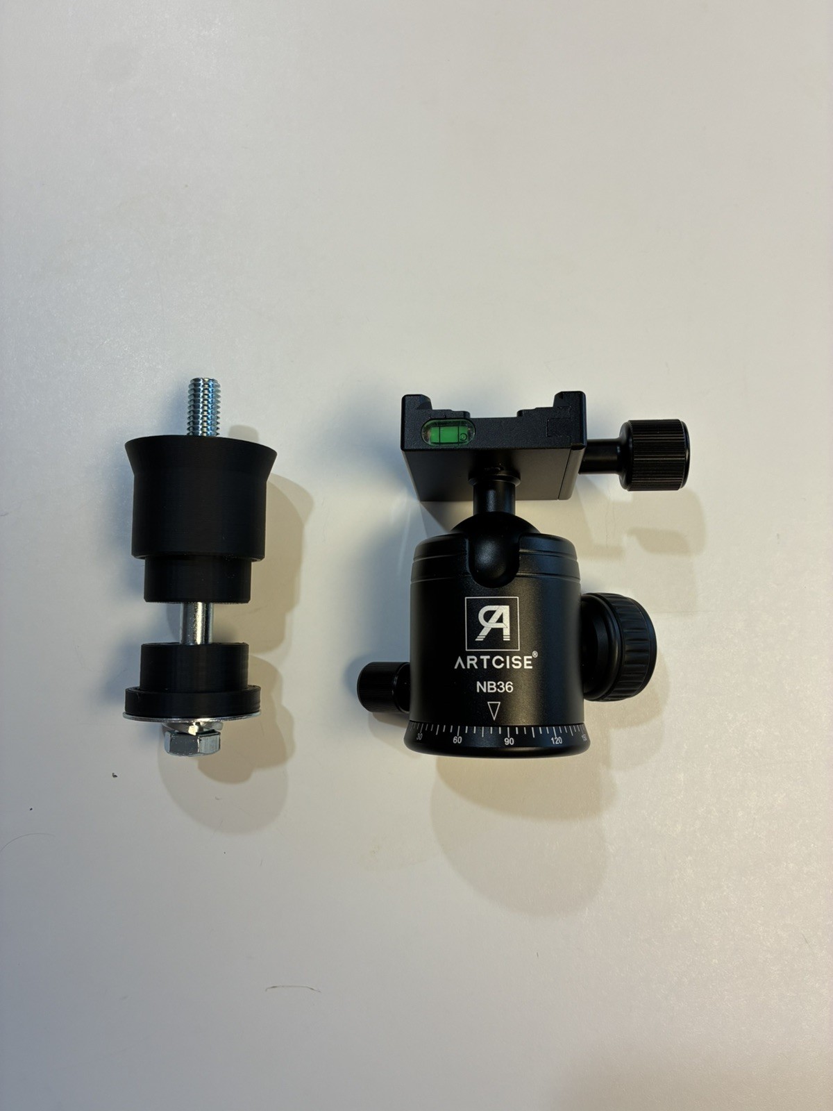 Bog Deathgrip Infinite Tripod Ball Head upgrade Kit. One Inch Riser