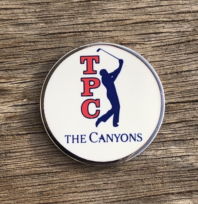 The Canyons TPC Las Vegas Golf Ball Marker 1 inch Metal Flat Coin - Nevada