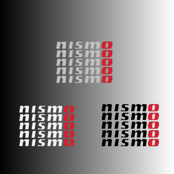 5 decals compatible fits NISMO Vinyl Stickers R35 R34 R33 R32 Wheels Colors!!