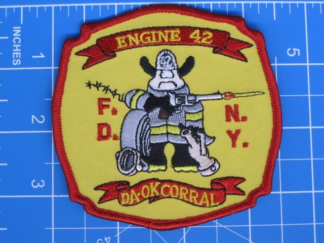 FDNY NYC Fire Department Engine 42 Da Ok Corral patch